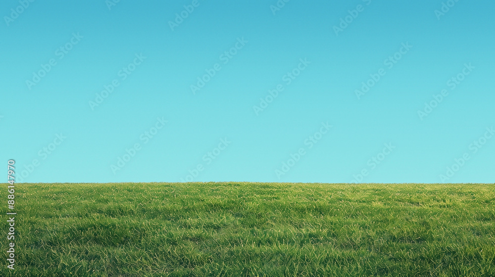 Fototapeta premium Simple background of sky and hills.