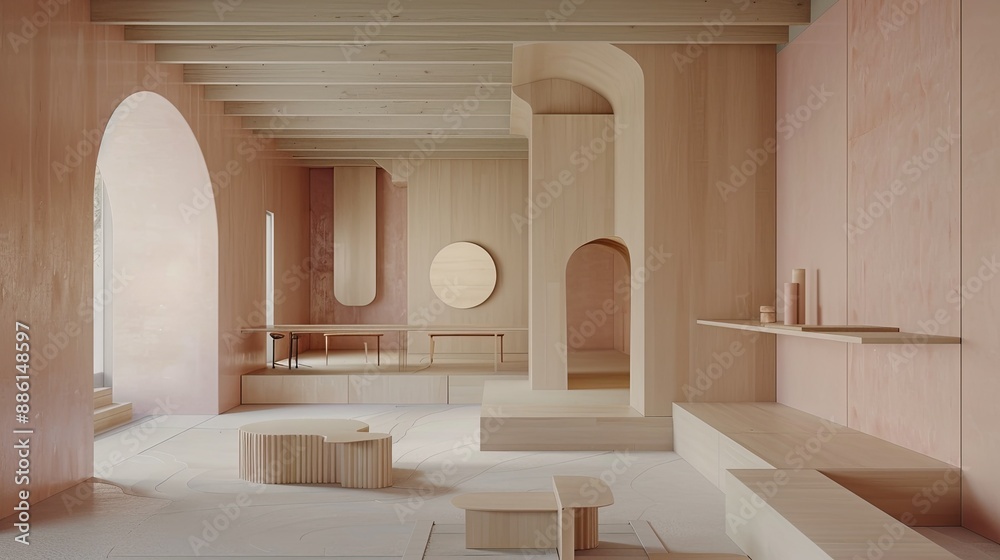 Minimalist design of an academic workspace Minimalist design of an academic workspace