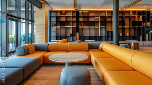 Student lounge with a contemporary design