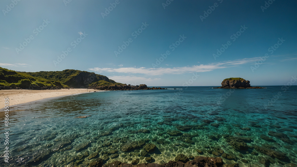 Fototapeta premium tropical island in the ocean