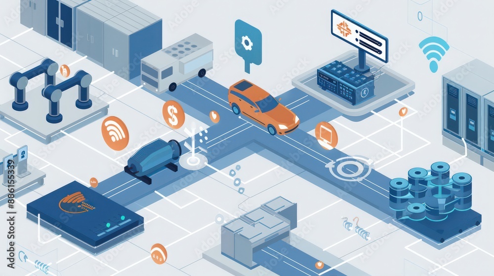 Delve into the evolution of smart manufacturing, where IoT devices and AI optimize production processes and reduce operational costs. Delve into the evolution of smart manufacturing, where IoT devices and AI optimize production processes and reduce operational costs.