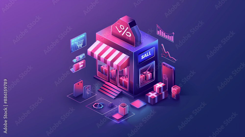 Create an image for an online store product showcasing downloadable content (DLC) for e-commerce platforms, such as features for displaying product discount percentages. Create an image for an online store product showcasing downloadable content (DLC) for e-commerce platforms, such as features for displaying product discount percentages.