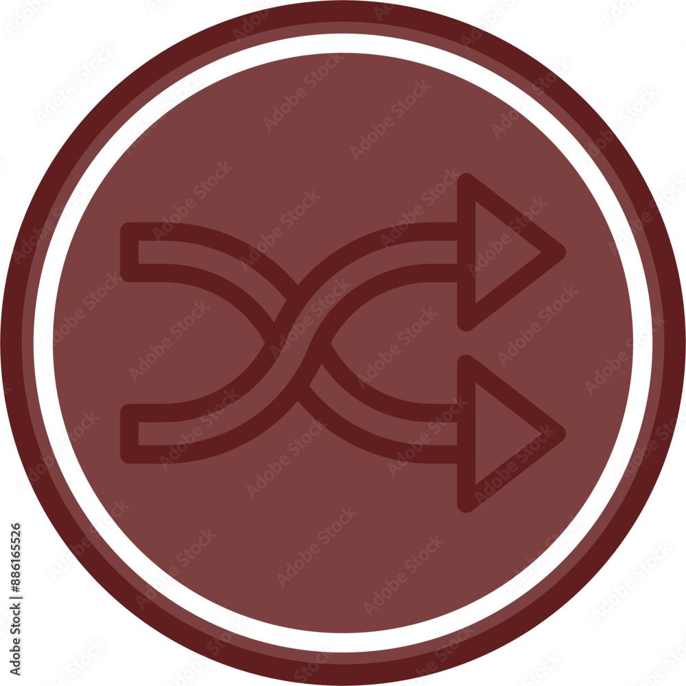 Shuffle Vector Line Double Circle Maroon Shuffle Vector Line Double Circle Maroon