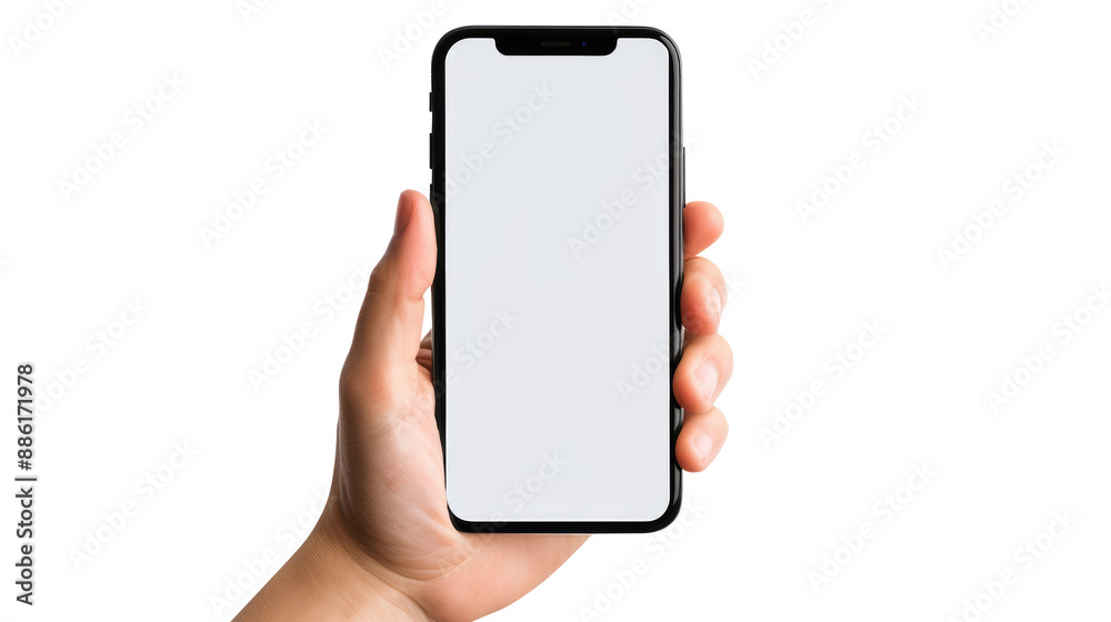 hand holding smart phone isolated on transparent background Remove png, Clipping Path, pen tool hand holding smart phone isolated on transparent background Remove png, Clipping Path, pen tool