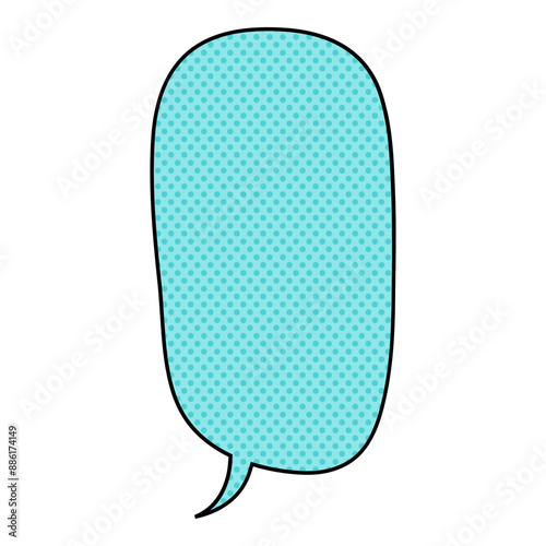 chat bubble halftone hand drawn color vector illustration