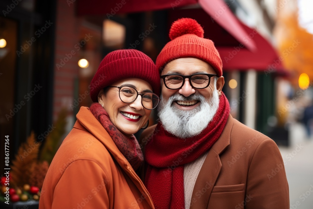Happy senior couple enjoying active retirement lifestyle outdoors with love and vitality Happy senior couple enjoying active retirement lifestyle outdoors with love and vitality