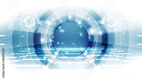 Abstract future technology concept background. Vector illustration for your graphic design.