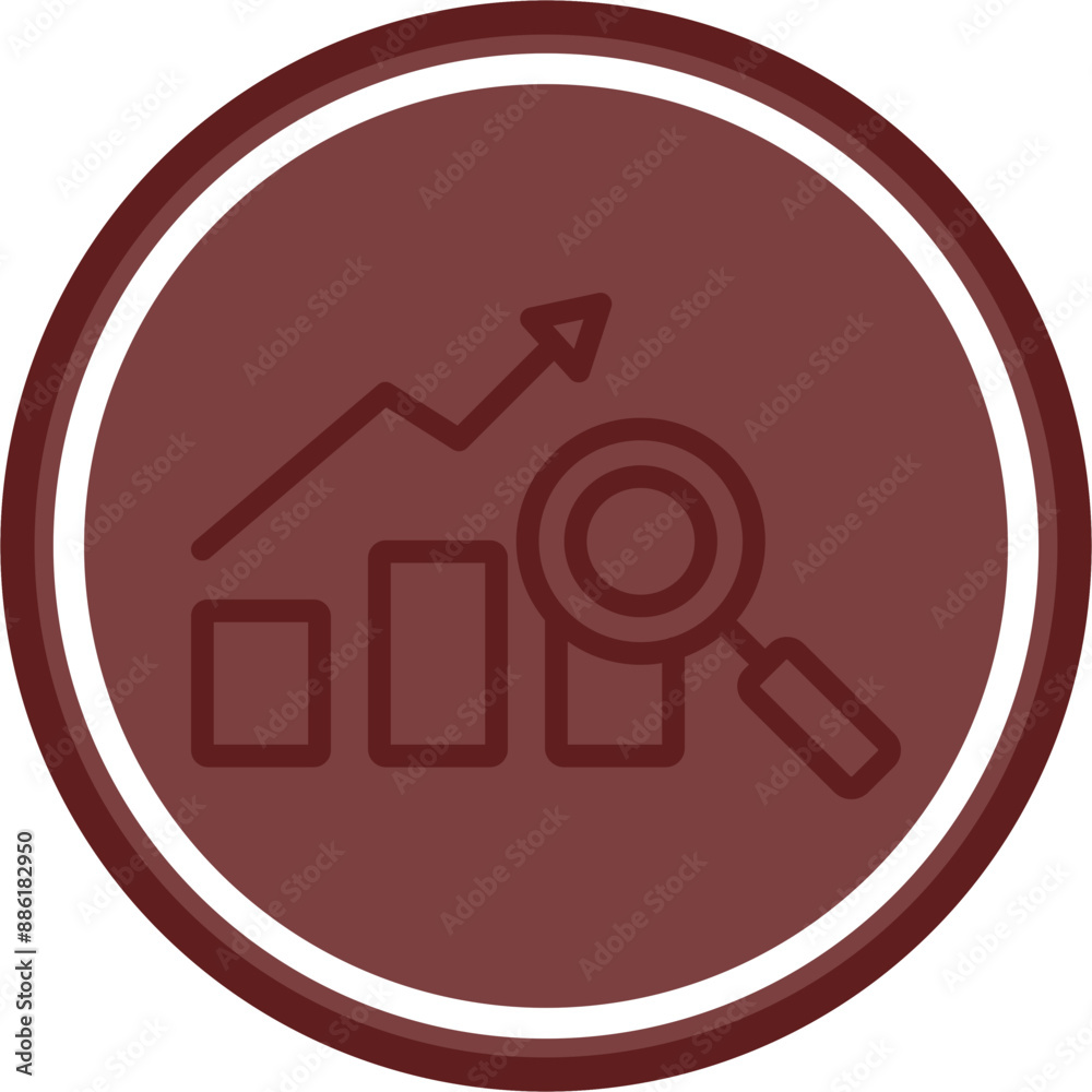 Research Vector Line Double Circle Maroon Research Vector Line Double Circle Maroon