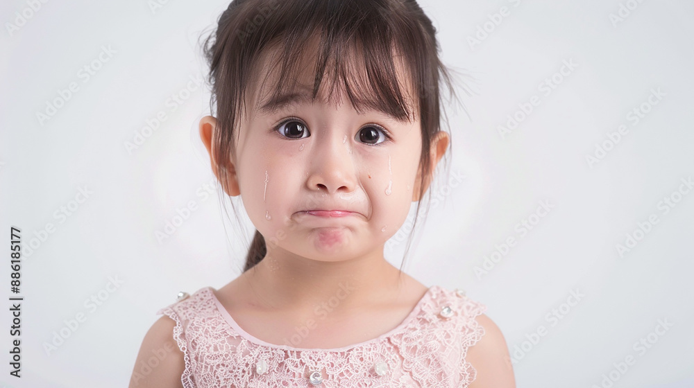 cute asian little girl with cry expressions cute asian little girl with cry expressions