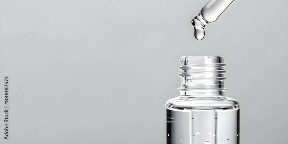 Closeup of smooth skincare serum for face or body application. Concept Skincare Serum, Close-up Shot, Smooth Texture, Face or Body Application Closeup of smooth skincare serum for face or body application. Concept Skincare Serum, Close-up Shot, Smooth Texture, Face or Body Application