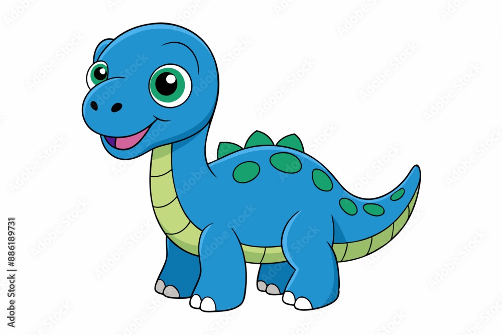 A Beautiful cute dinosaur vector art illustration design A Beautiful cute dinosaur vector art illustration design
