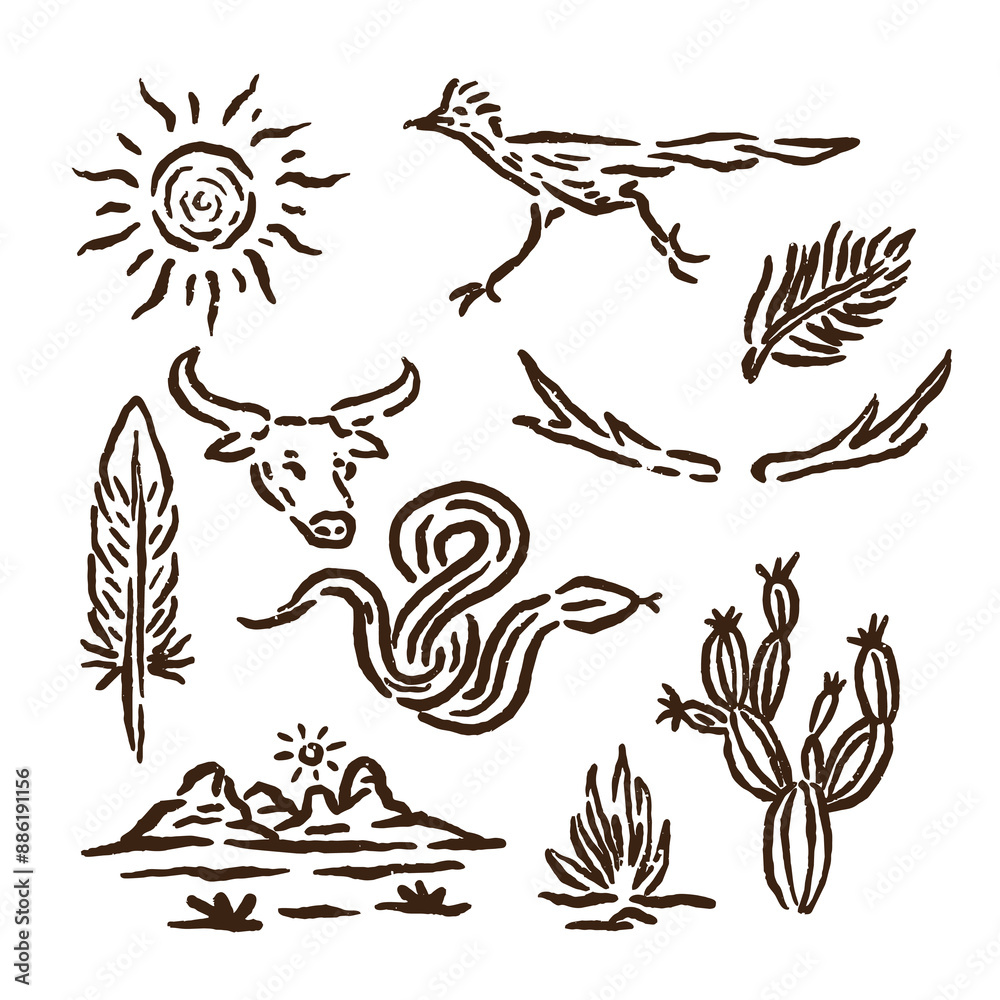 wilderness sketch icon wilderness sketch icon