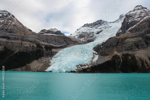 Berg Lake and Berg Glacier, Mount Robson Provincial Park, British Columbia, Canada photo