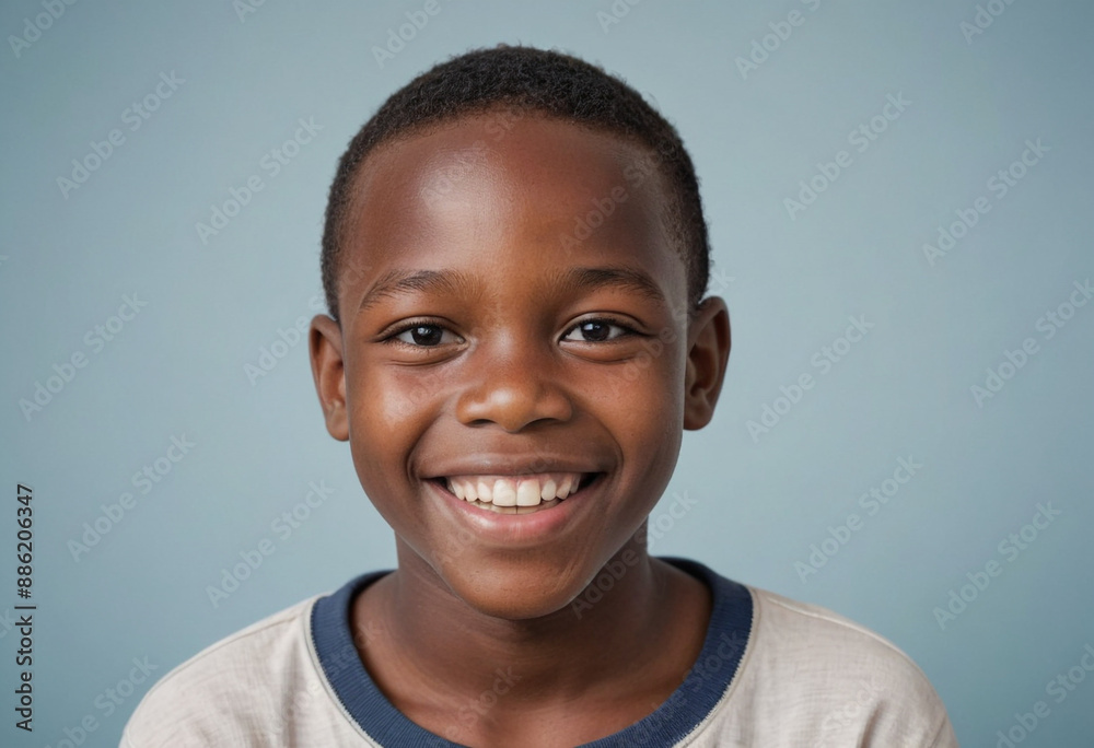 Portrait view of a regular happy smiling Malawi boy, ultra realistic, candid, social media, avatar image, plain solid background Portrait view of a regular happy smiling Malawi boy, ultra realistic, candid, social media, avatar image, plain solid background