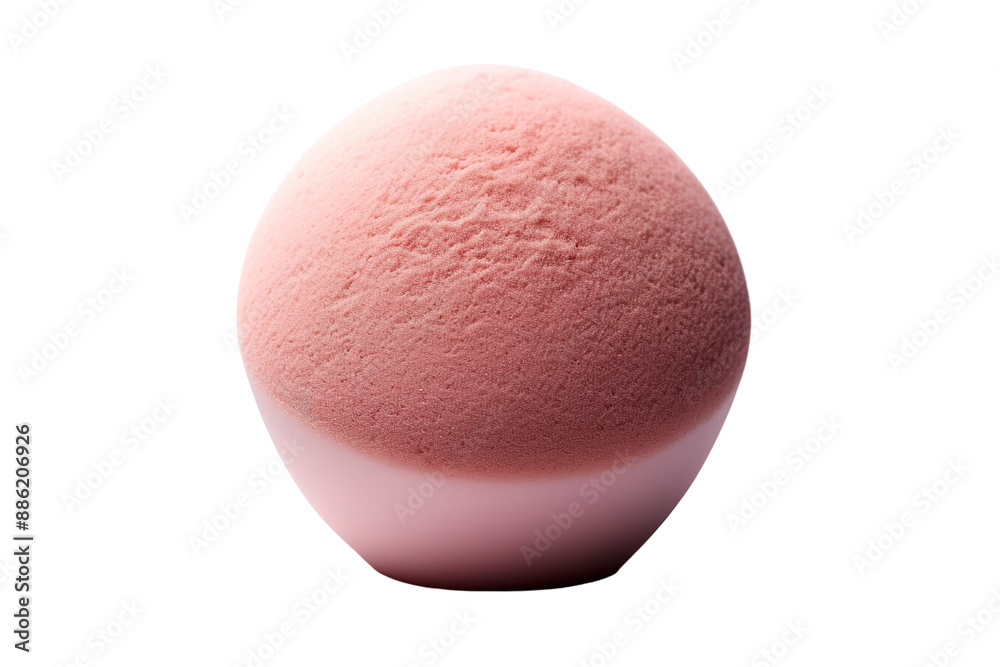 A Soft Pink Sphere of Textured Beauty on a White or Clear Surface PNG Transparent Background. A Soft Pink Sphere of Textured Beauty on a White or Clear Surface PNG Transparent Background.