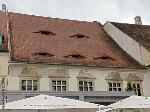  Historic Building with Unique Roof Windows