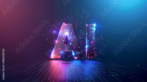AI at work, with LLM and Deep Learning, Large type 