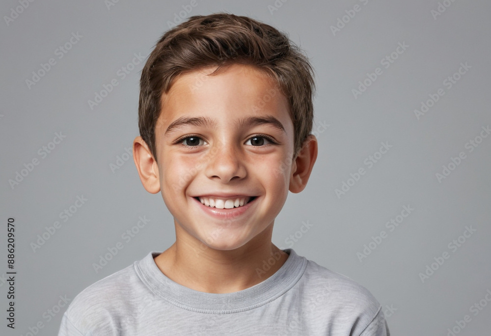 Portrait view of a regular happy smiling Israel boy, ultra realistic, candid, social media, avatar image, plain solid background Portrait view of a regular happy smiling Israel boy, ultra realistic, candid, social media, avatar image, plain solid background