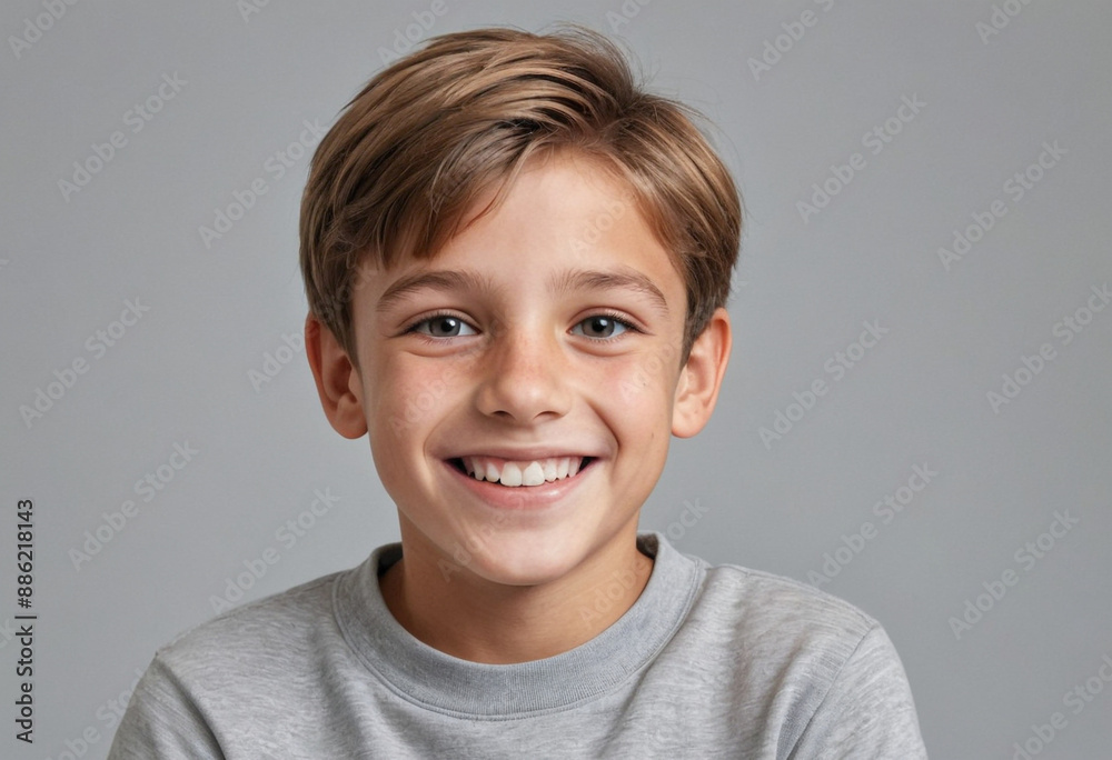Portrait view of a regular happy smiling France boy, ultra realistic, candid, social media, avatar image, plain solid background Portrait view of a regular happy smiling France boy, ultra realistic, candid, social media, avatar image, plain solid background