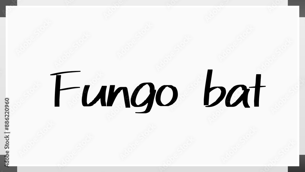 Fungo bat のホワイトボード風イラスト Fungo bat のホワイトボード風イラスト