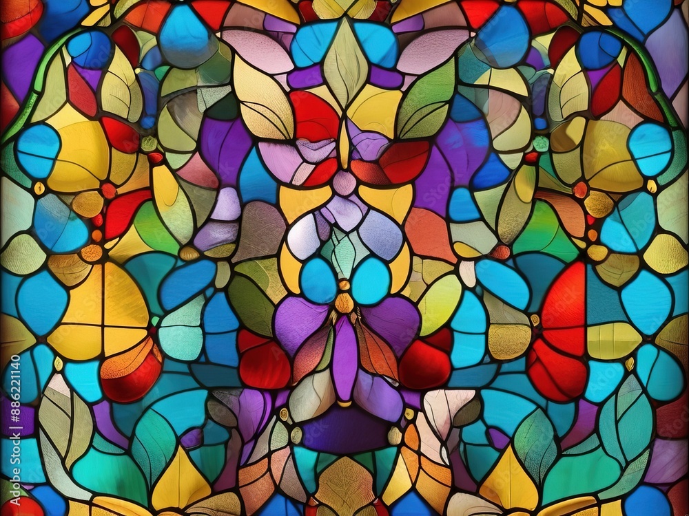 pattern with colorful flowers pattern with colorful flowers