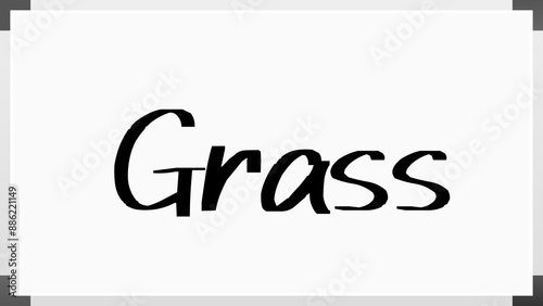 Grass のホワイトボード風イラスト
