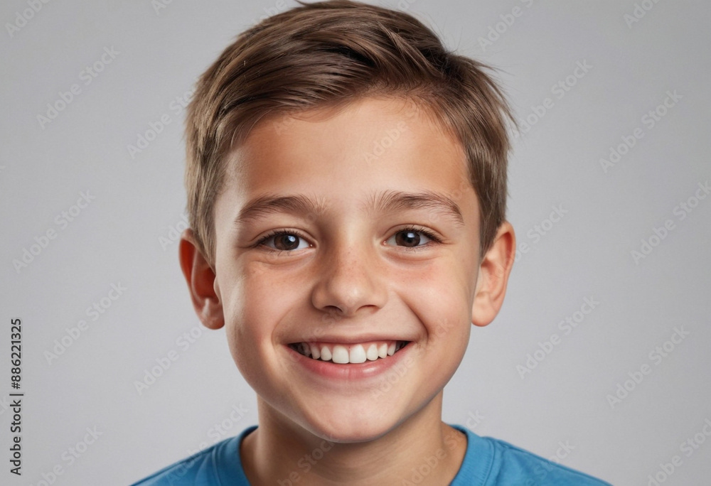 Portrait view of a regular happy smiling Serbia boy, ultra realistic, candid, social media, avatar image, plain solid background Portrait view of a regular happy smiling Serbia boy, ultra realistic, candid, social media, avatar image, plain solid background