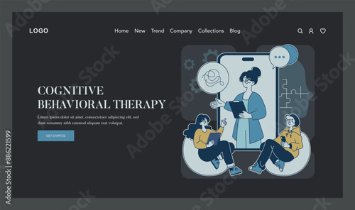 Wellness Technology. Flat Vector Illustration