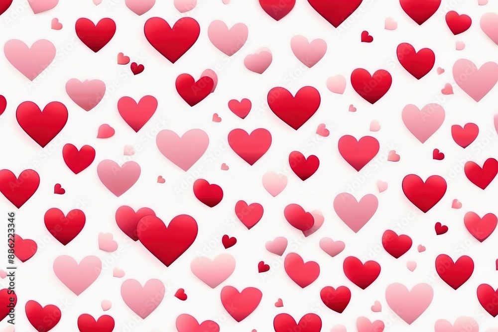 seamless background with hearts