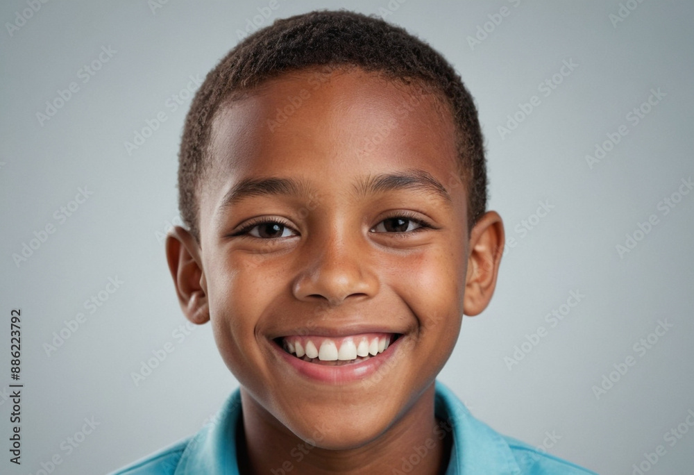 Portrait view of a regular happy smiling Belize boy, ultra realistic, candid, social media, avatar image, plain solid background Portrait view of a regular happy smiling Belize boy, ultra realistic, candid, social media, avatar image, plain solid background