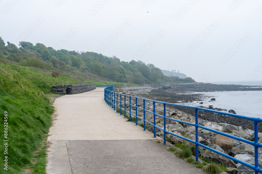 Wanderweg blackhead path in Antrim Nordirland Wanderweg blackhead path in Antrim Nordirland