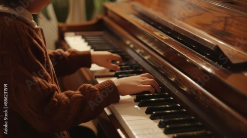 playing the piano