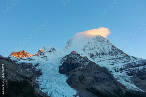 snow covered summit