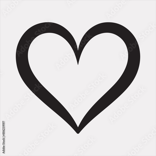 love vector silhouette on a white background