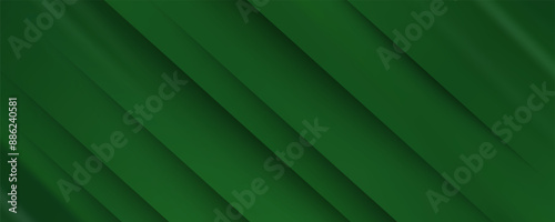 Geometric Green Background with Diagonal Stripes and Gradients.
