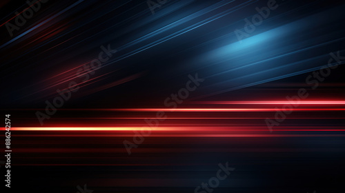 Light effect of moving horizontal lines. Effect speed, lines light, movement. Glowing luminous stripes rays with highlights light.