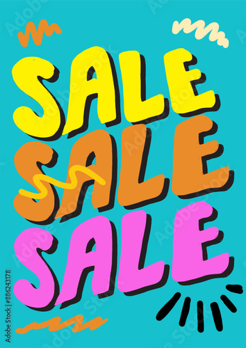 poster2 typo vintage and retro style