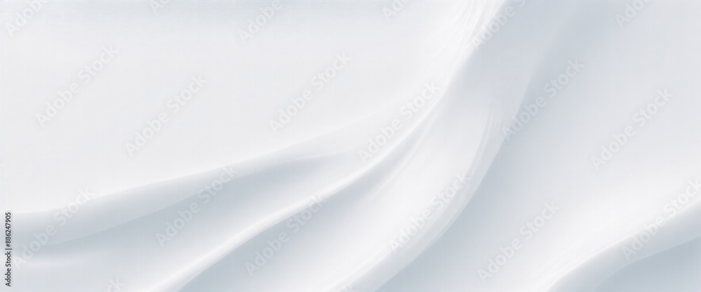 Fototapeta premium Soft and liquid White waves background