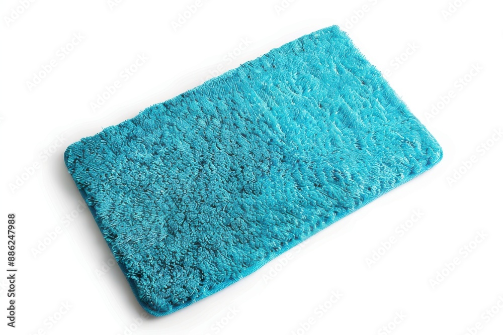 Cyan beach mat isolated on a white background Cyan beach mat isolated on a white background