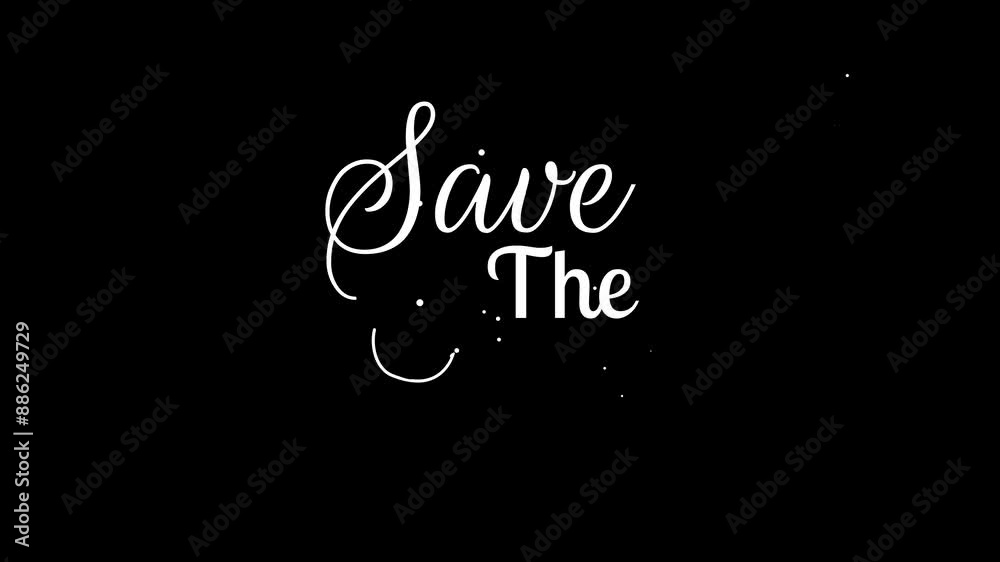 save the date gold animated lettering text save the date wedding marriage gold luxury sparkling 4k looping animated