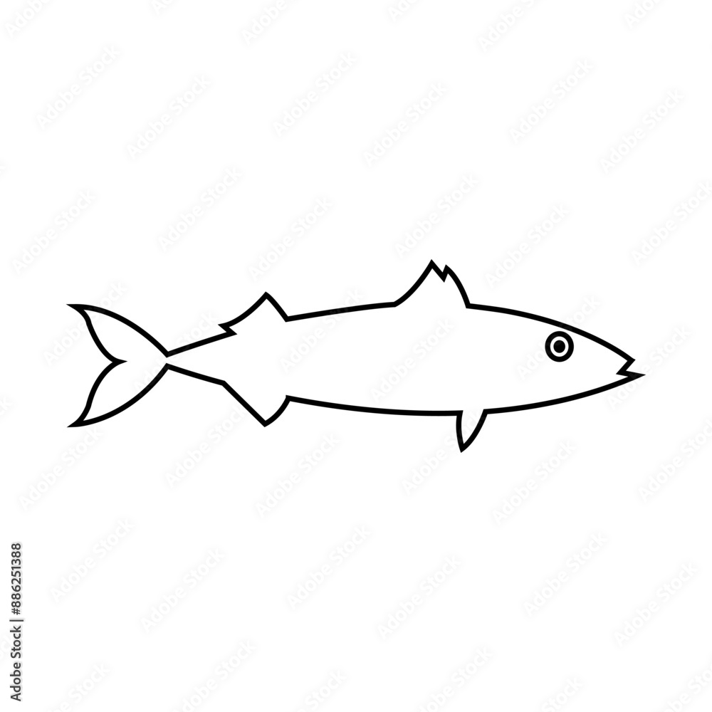 Fish icon vector set. Food illustration sign collection. Ocean symbol or logo. Fish icon vector set. Food illustration sign collection. Ocean symbol or logo.