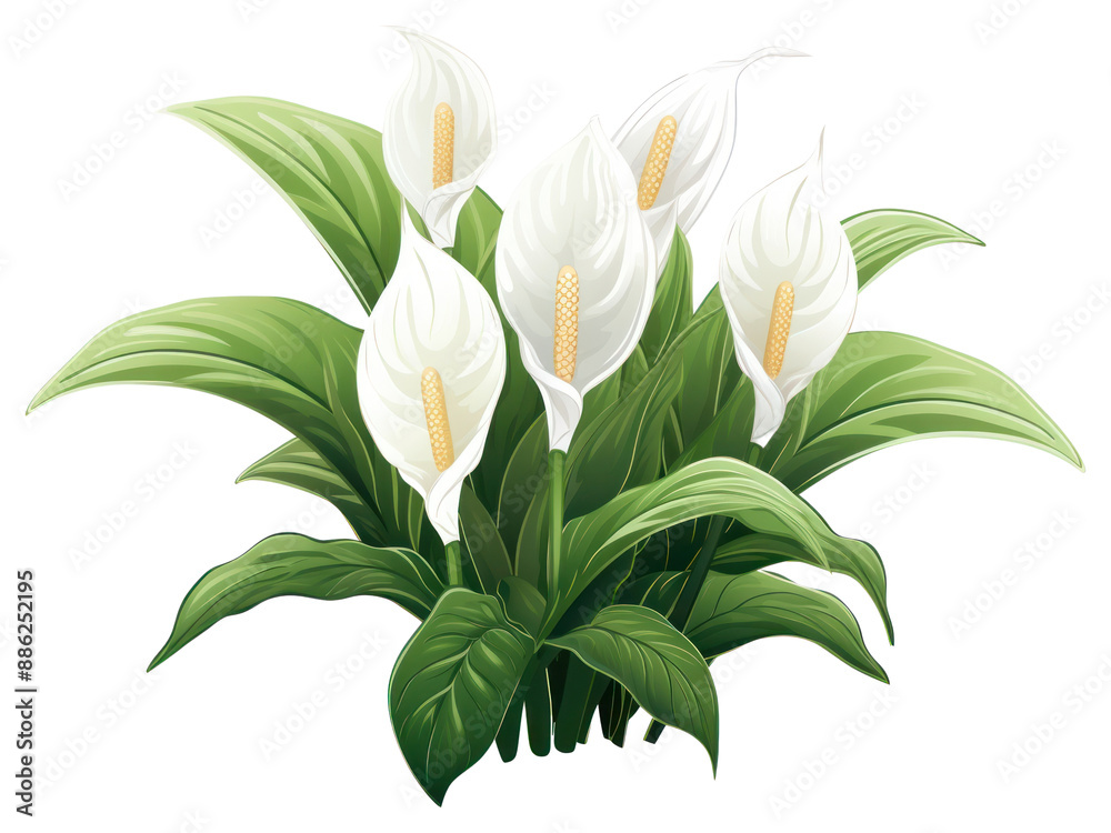 PNG Flower plant green white. PNG Flower plant green white.