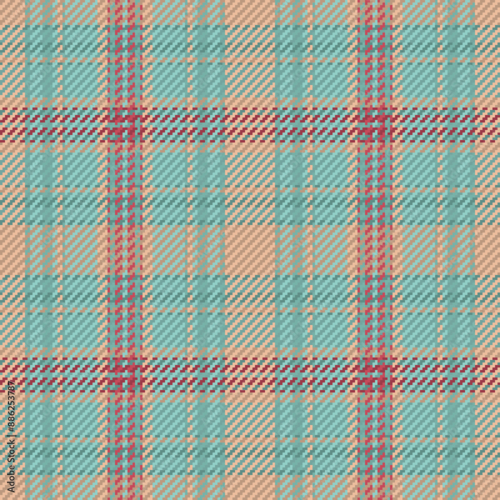 Seamless pattern of scottish tartan plaid. Repeatable background with check fabric texture. Vector backdrop striped textile print.