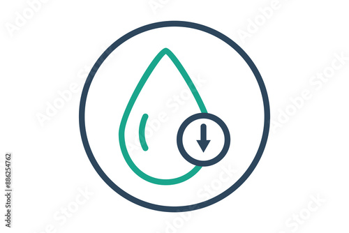 Canvas Print Low fat icon