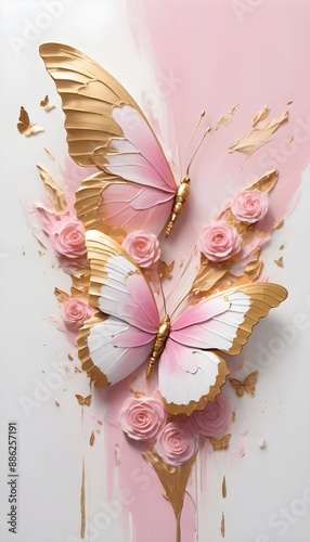 Oil Painting of butterfly