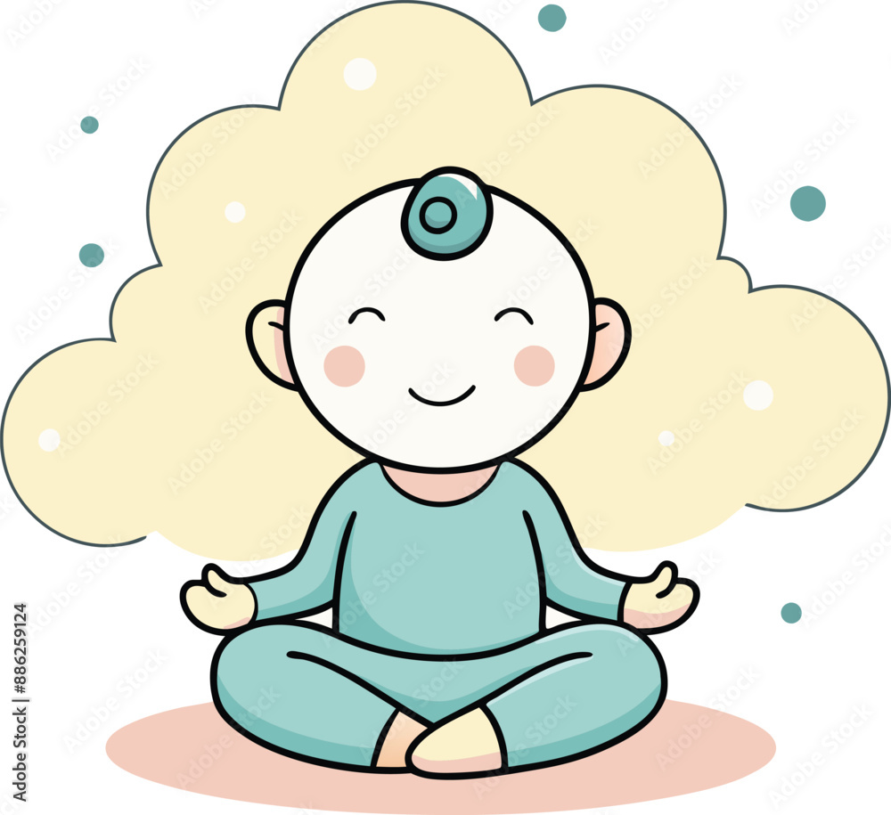 baby child doing yoga vector illustration isolated on a white background, baby child doing yoga vector illustration isolated on a white background,