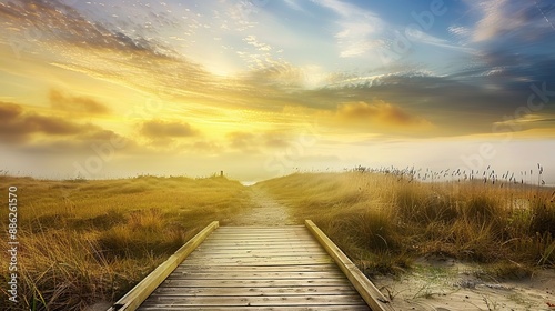 Path Leading to Beautiful Horizon, Symbolizing Small Steps Towards Big Goals