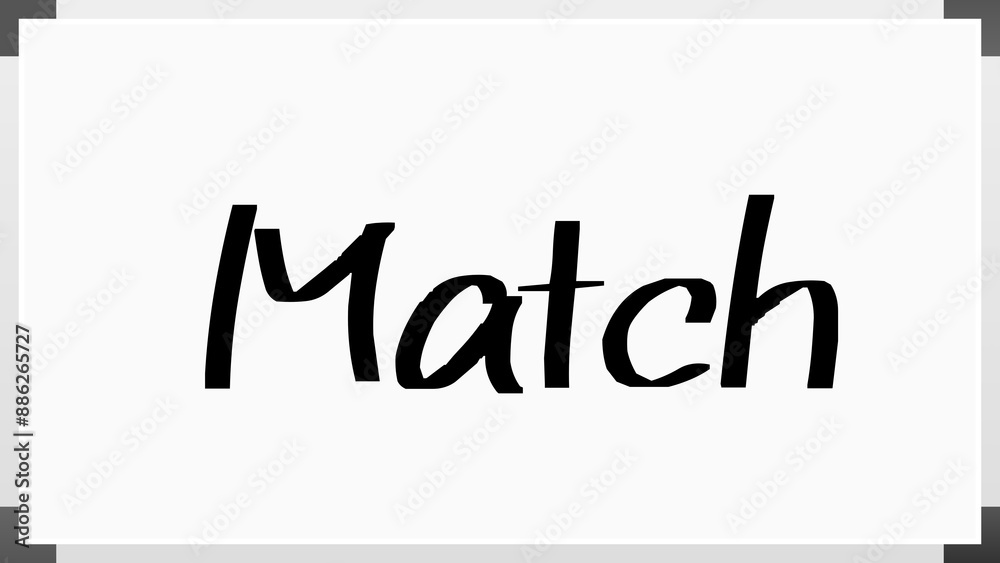 Match のホワイトボード風イラスト Match のホワイトボード風イラスト