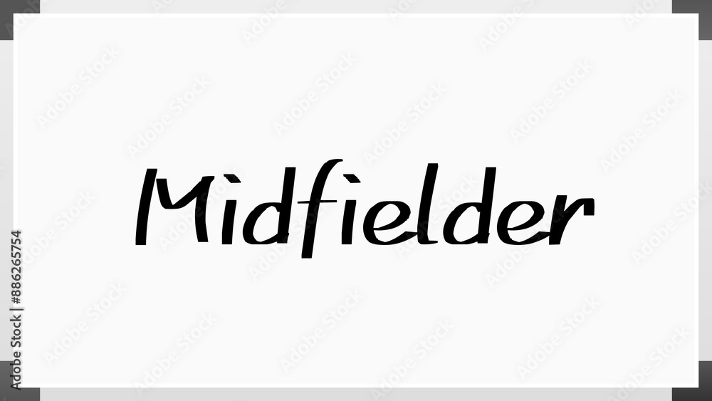 Midfielder のホワイトボード風イラスト Midfielder のホワイトボード風イラスト