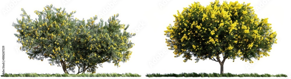 The illustration shows garden plants isolated on a transparent background in high resolution for digital composition. The illustration shows garden plants isolated on a transparent background in high resolution for digital composition.